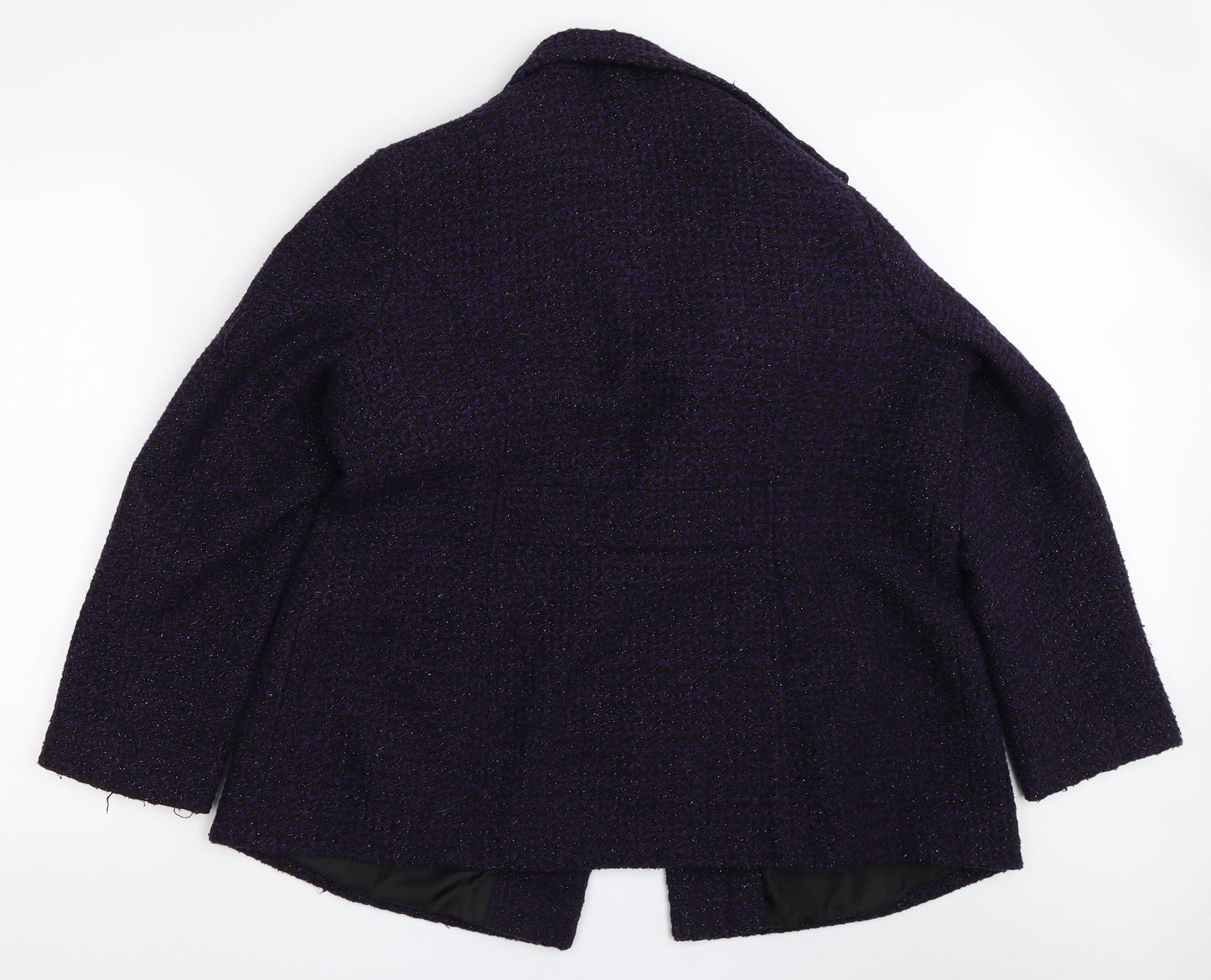 Classic Womens Purple   Overcoat Coat Size 18