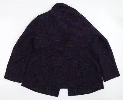 Classic Womens Purple   Overcoat Coat Size 18