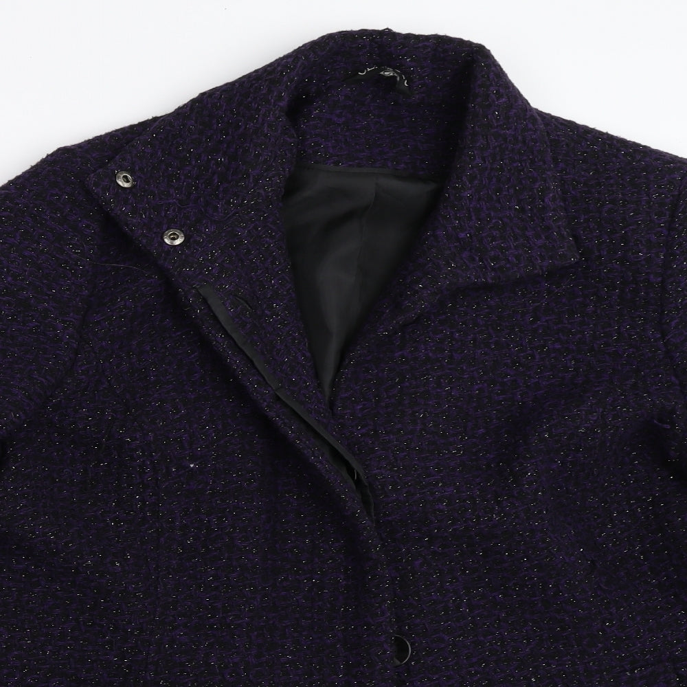Classic Womens Purple   Overcoat Coat Size 18