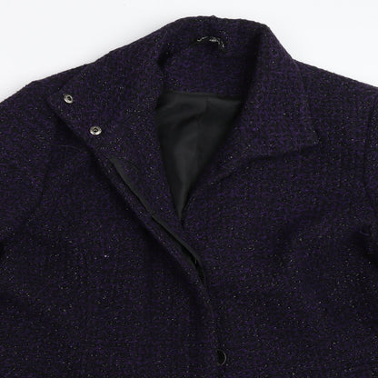Classic Womens Purple   Overcoat Coat Size 18