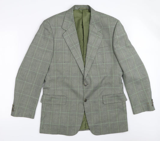 Avenue Mens Green   Jacket Blazer Size 38