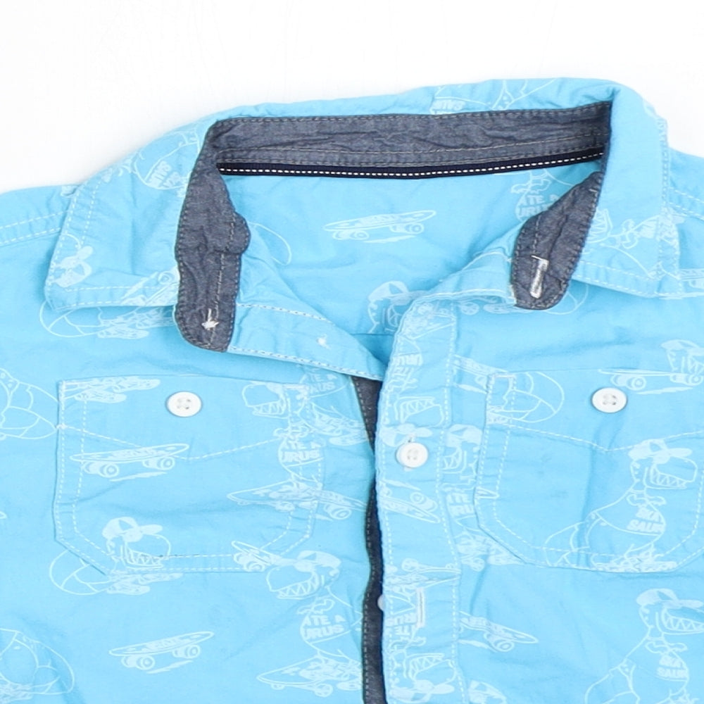 Urban Rascals Boys Blue   Basic Button-Up Size 4 Years