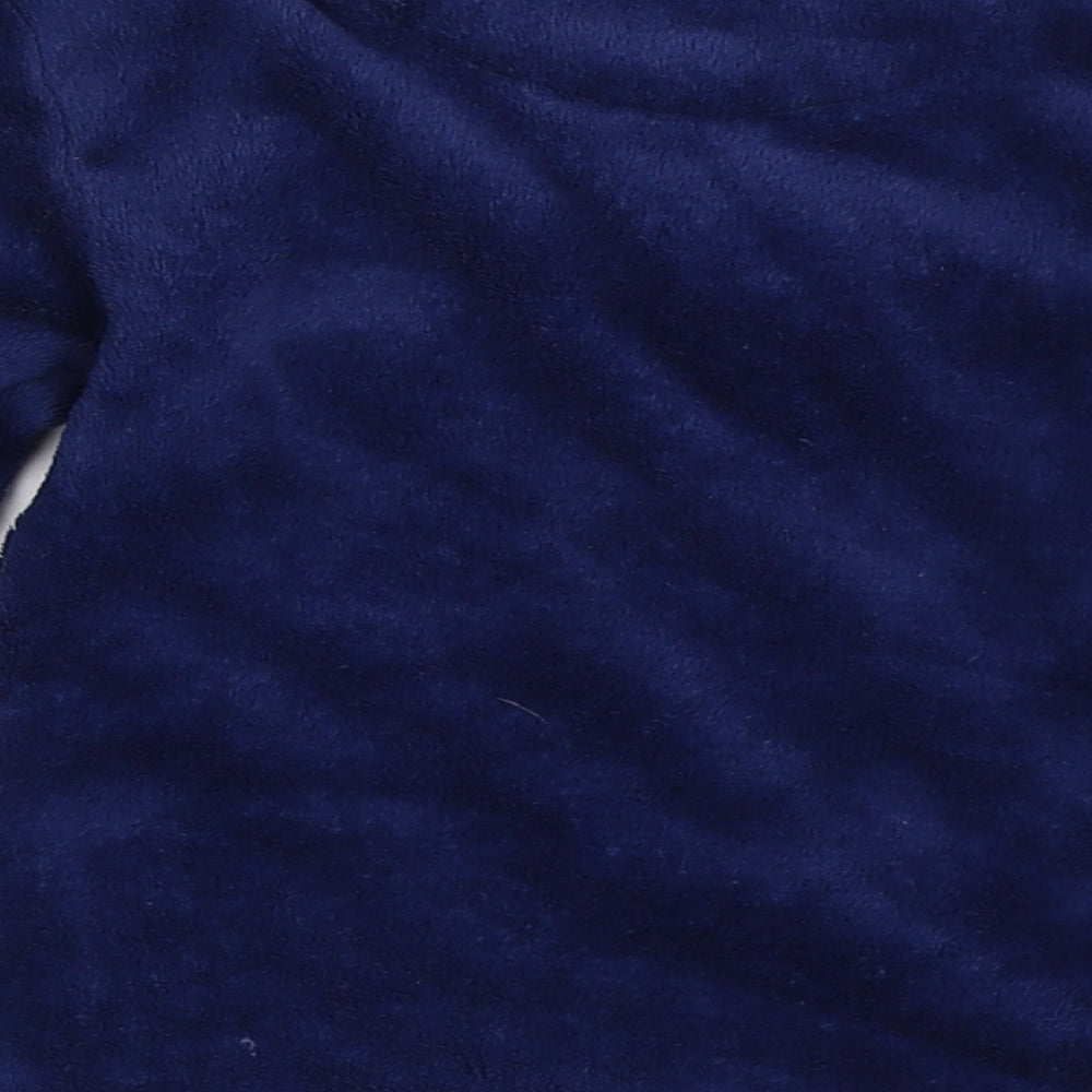 Brand and care label for Preworn boys’ blue solid pyjama top, size 4-5, years