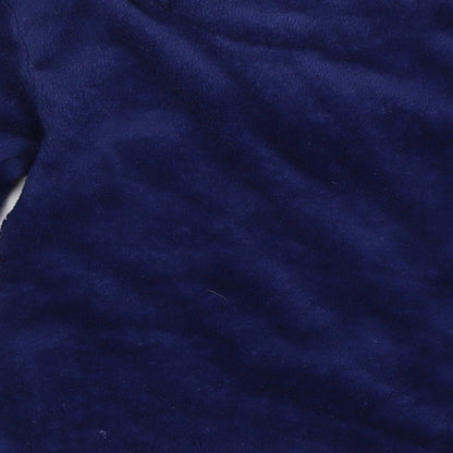 Brand and care label for Preworn boys’ blue solid pyjama top, size 4-5, years