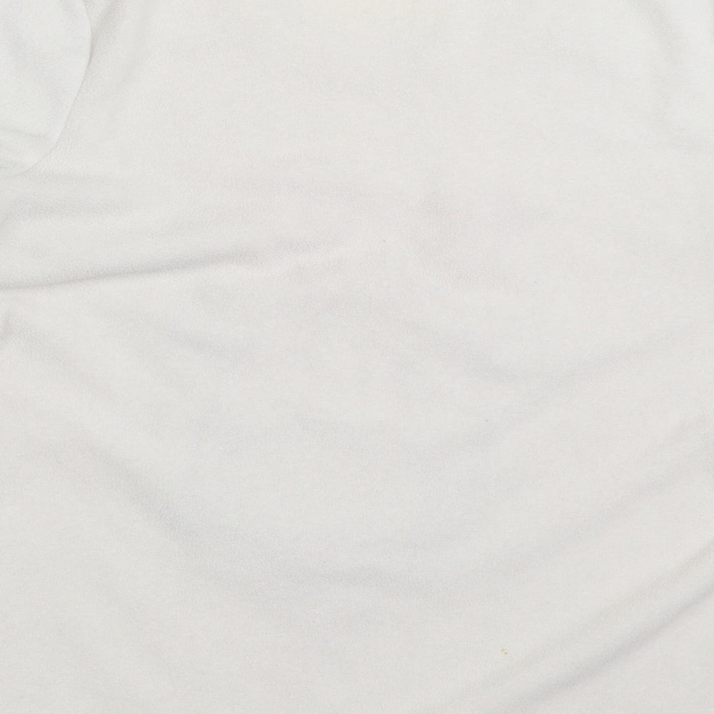 F&F Womens White Solid  Top Pyjama Top Size 8  - christmas reindeer rudolph