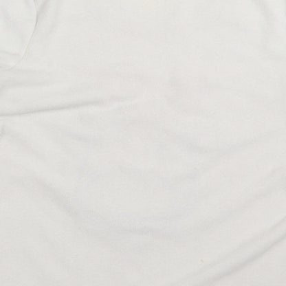 F&F Womens White Solid  Top Pyjama Top Size 8  - christmas reindeer rudolph