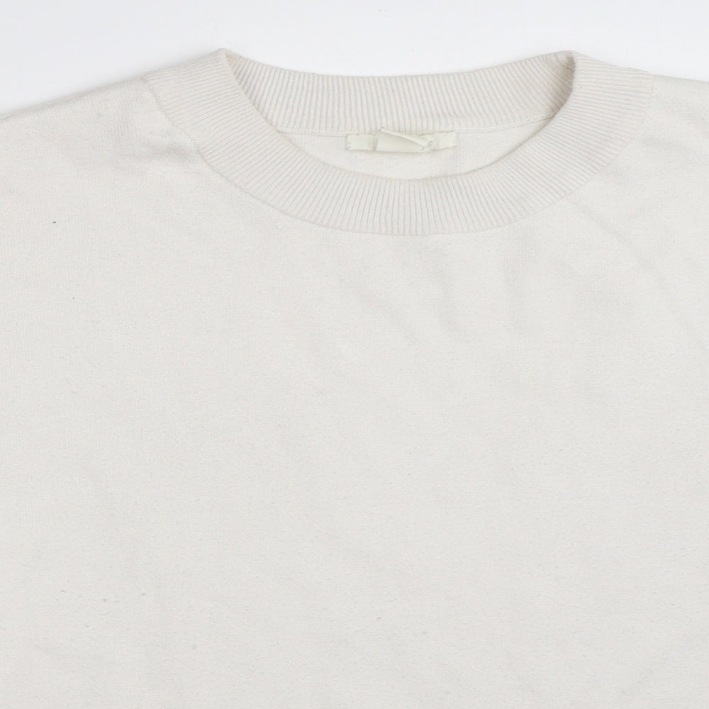 Womens UK Size S H&M White Pullover Jumper