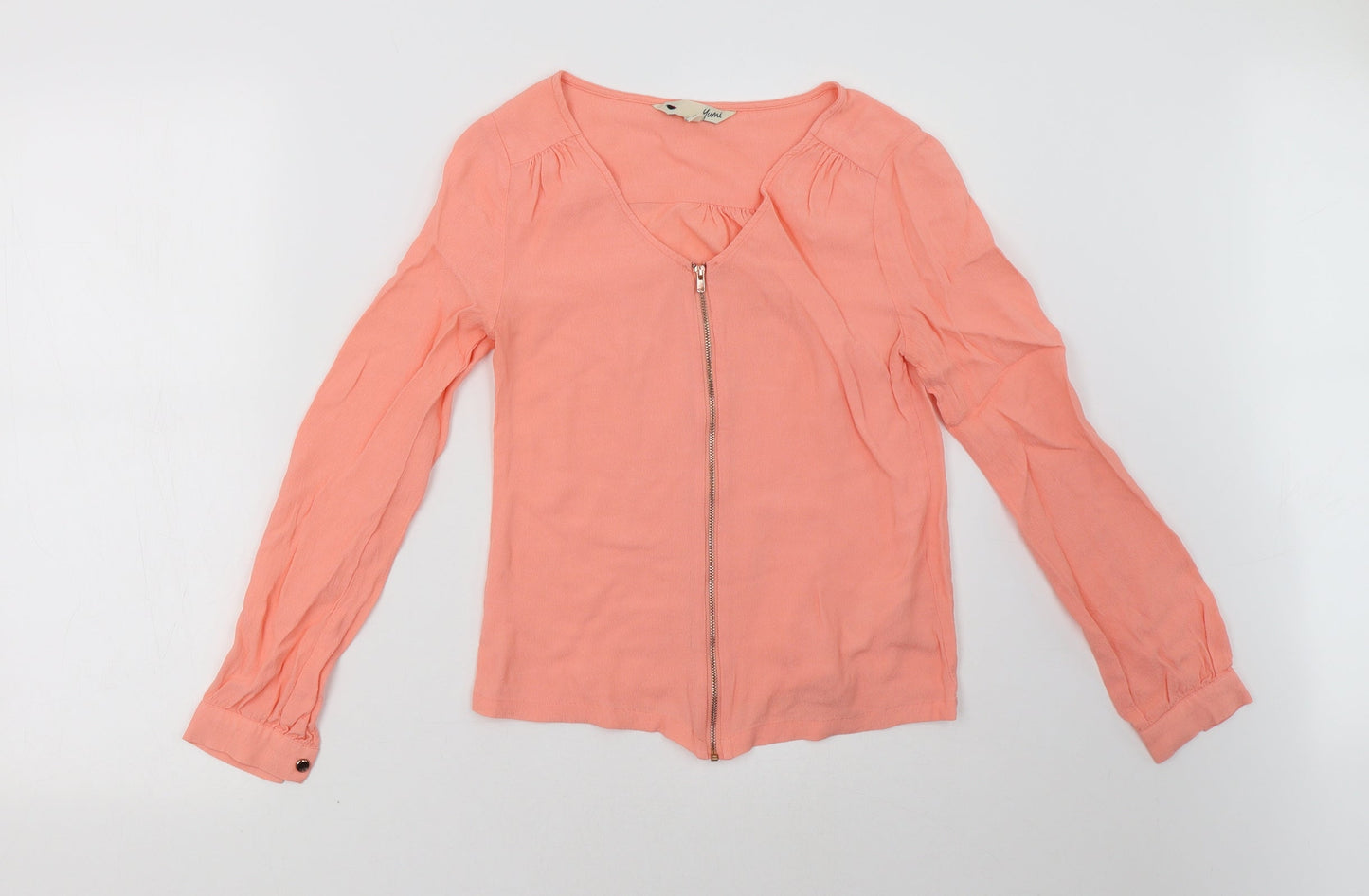 Womens UK Size 8 Yumi Pink Basic Blouse