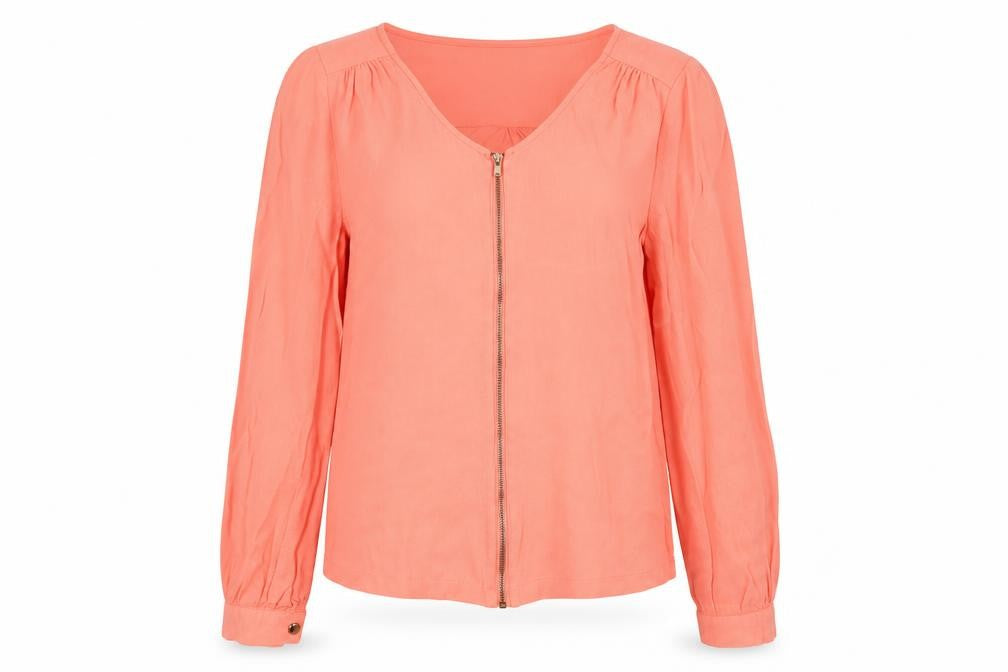 Womens UK Size 8 Yumi Pink Basic Blouse