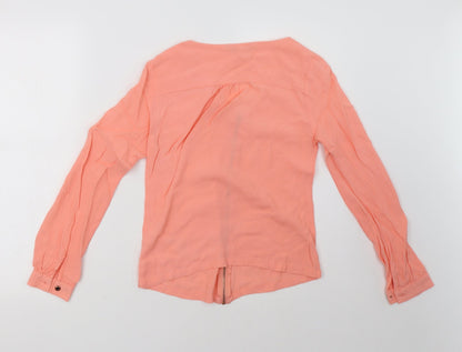 Womens UK Size 8 Yumi Pink Basic Blouse
