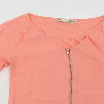 Womens UK Size 8 Yumi Pink Basic Blouse