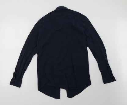 Topman Mens Blue    Button-Up Size L