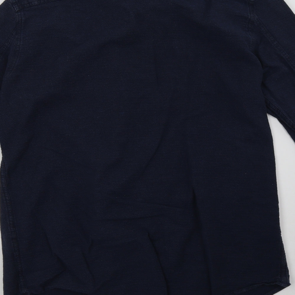 Topman Mens Blue    Button-Up Size L