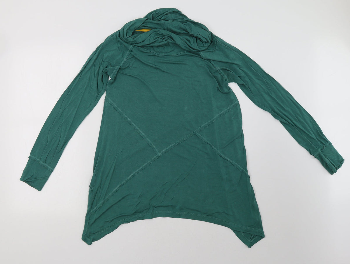 Additional front view of Verve Ami women’s green pullover sweatshirt, size S