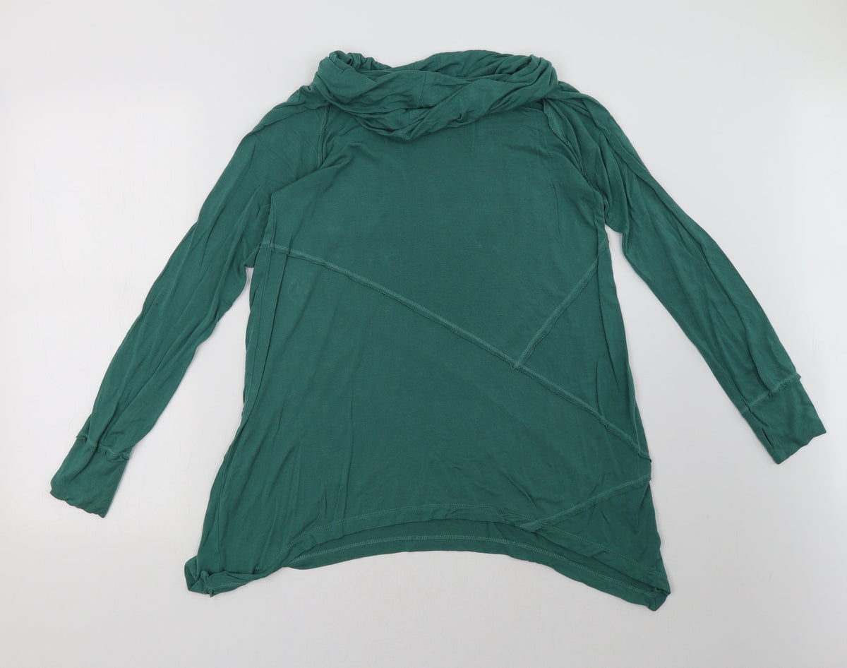 Back view of Verve Ami women’s green pullover sweatshirt, size S