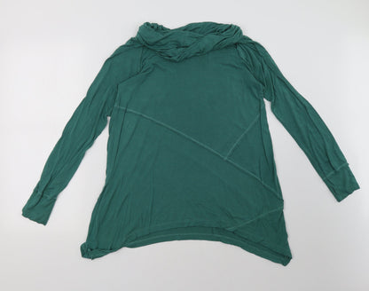 Back view of Verve Ami women’s green pullover sweatshirt, size S