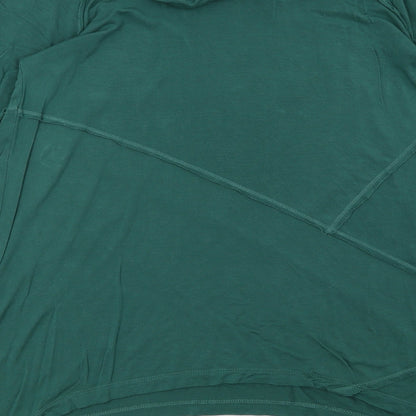 Brand and care label for Verve Ami women’s green pullover sweatshirt, size S