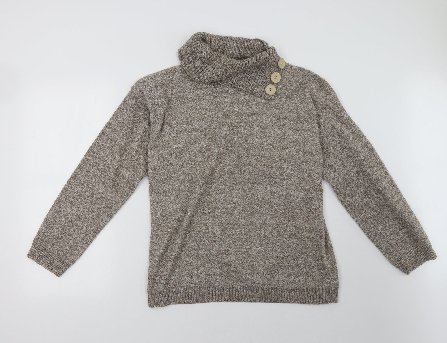 Preworn Womens Beige   Pullover Sweatshirt Size M
