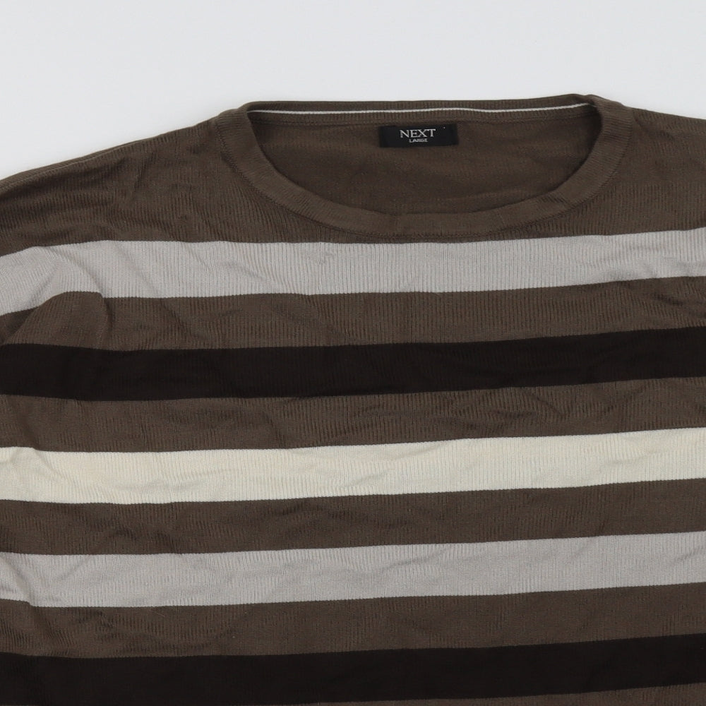 Womens UK Size L NEXT Brown Pullover Sweatshirt