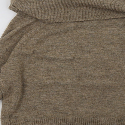 H&M Womens Beige   Pullover Sweatshirt Size S