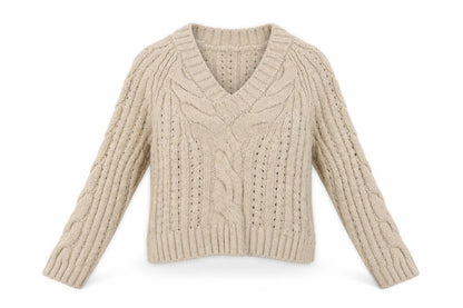 Front view of George women’s beige pullover sweatshirt, size S