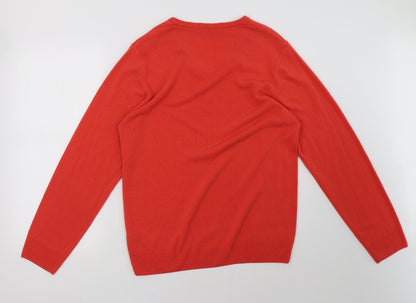 Mens UK Size M Marks and Spencer Pink Pullover Sweatshirt