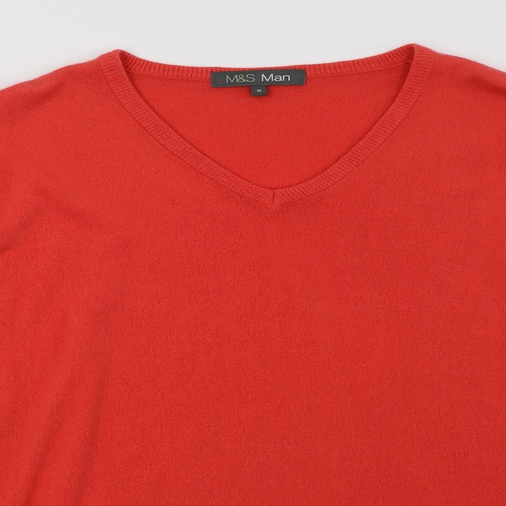 Mens UK Size M Marks and Spencer Pink Pullover Sweatshirt