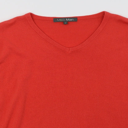 Mens UK Size M Marks and Spencer Pink Pullover Sweatshirt