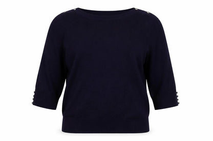 Front view of Roman women’s purple pullover sweatshirt, size UK 16
