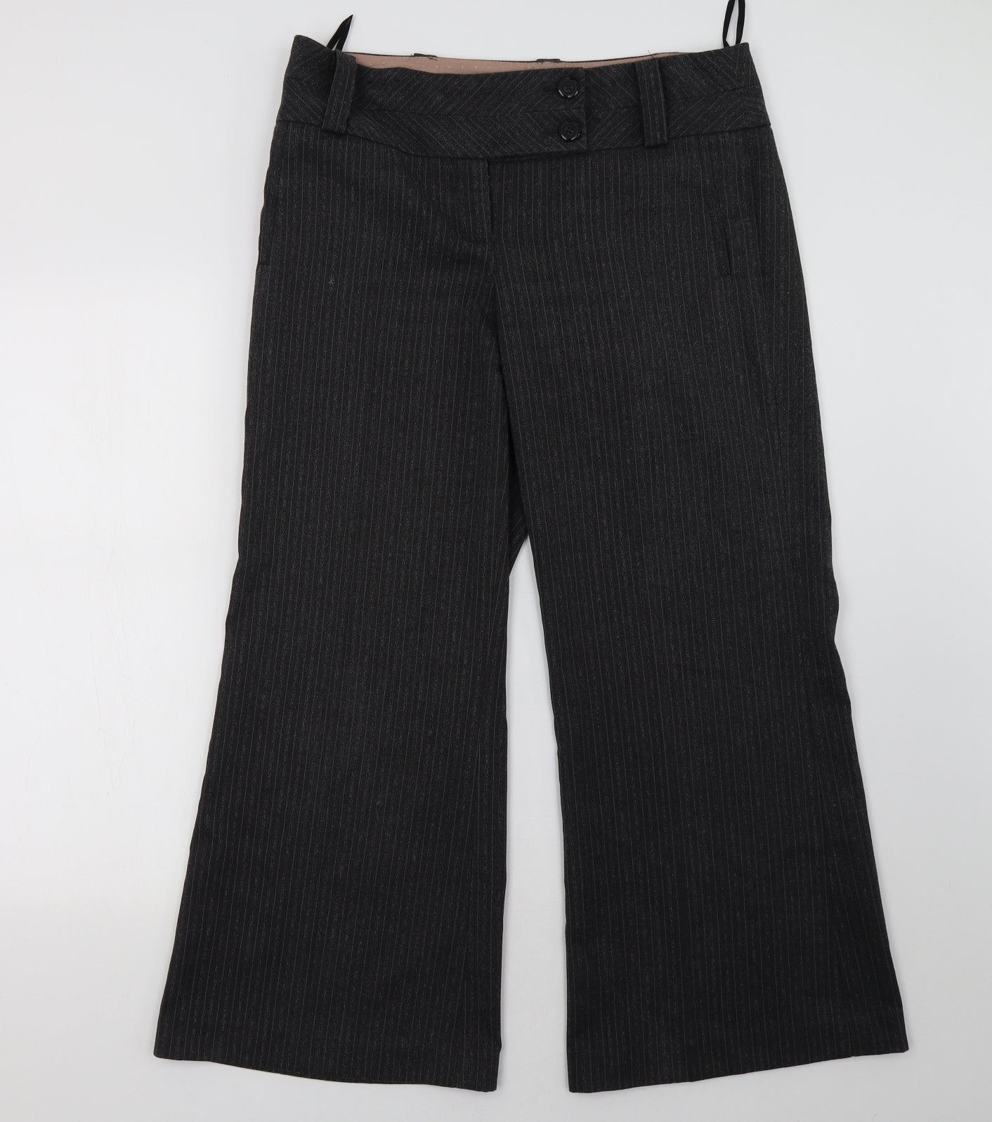 Womens UK Size 12 New Look Regular Fit  Grey Trousers