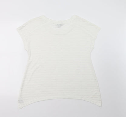 Womens UK Size 12 NEXT White Pullover Sweatshirt