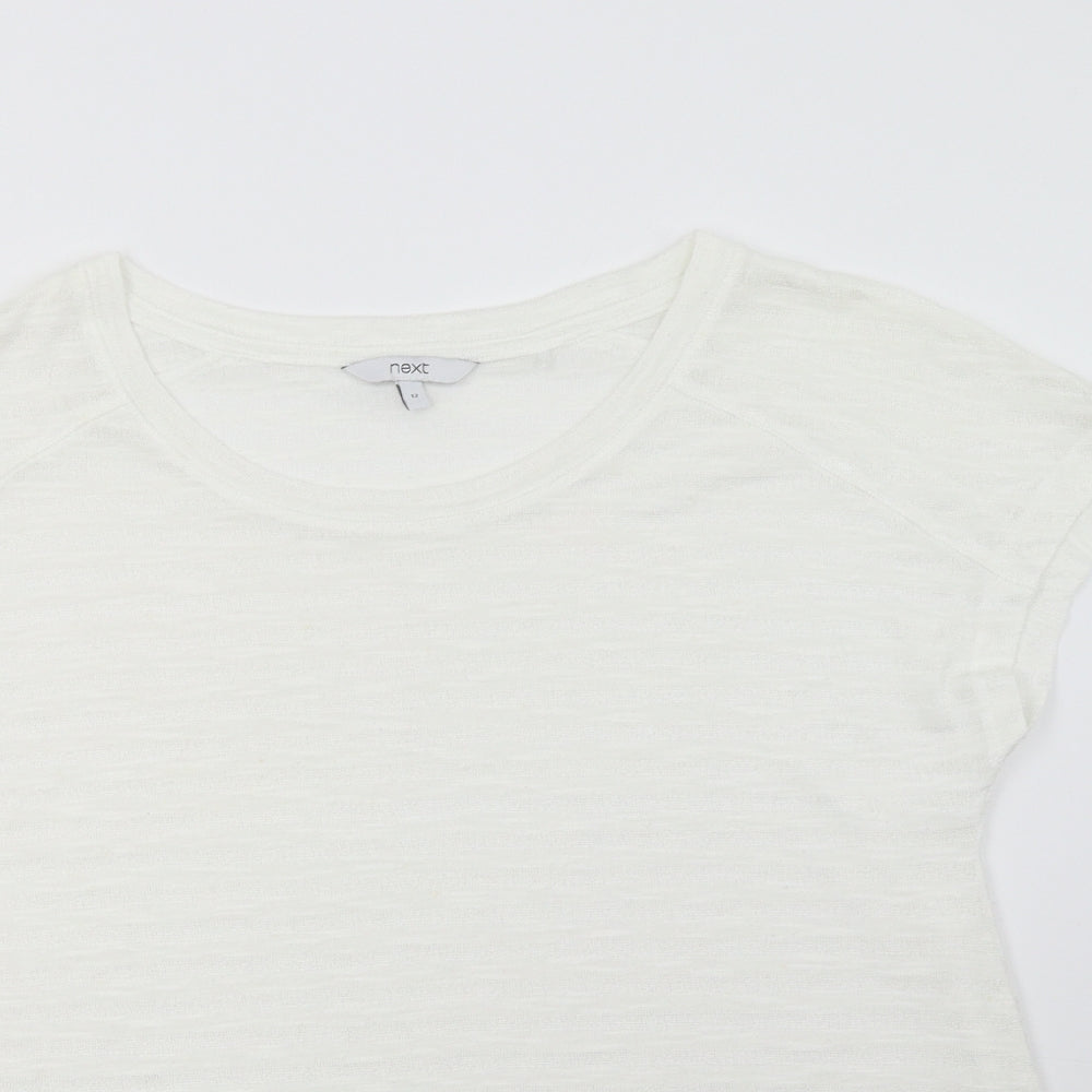 Womens UK Size 12 NEXT White Pullover Sweatshirt