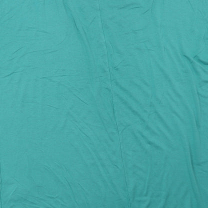 Womens UK Size 12 Marks and Spencer Green Basic T-Shirt