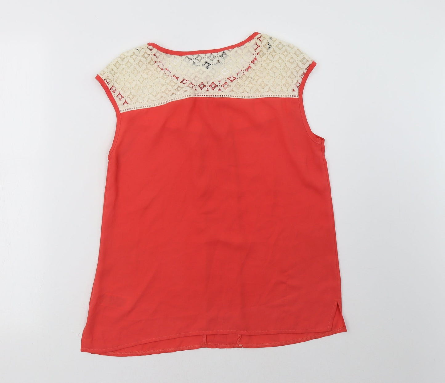 Womens UK Size 12 Principles Orange Basic Tank