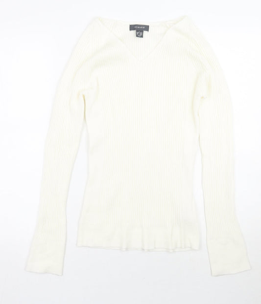 Primark Womens White   Pullover Jumper Size L