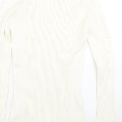Primark Womens White   Pullover Jumper Size L