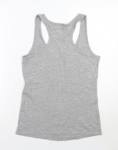 Womens UK Size M Newlook Grey Basic Tank