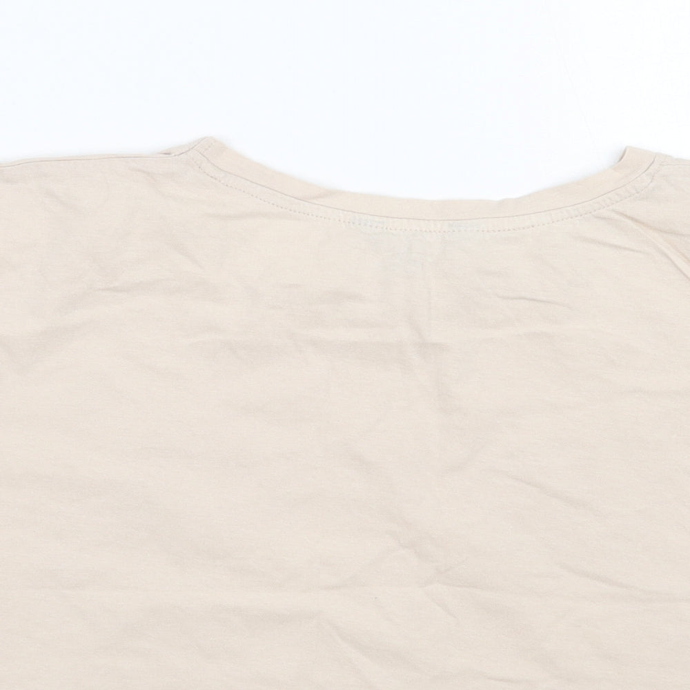Newlook Womens Beige   Basic T-Shirt Size 10