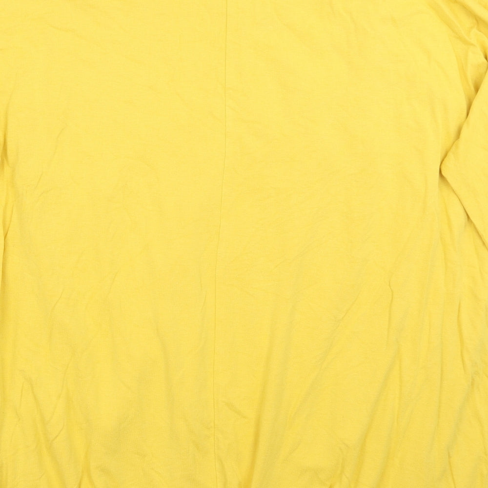 b.c Womens Yellow   Basic T-Shirt Size 14