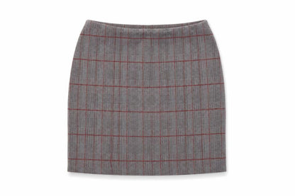 Lipsy Womens Grey Check  Mini Skirt Size 10