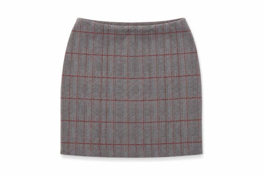 Lipsy Womens Grey Check  Mini Skirt Size 10