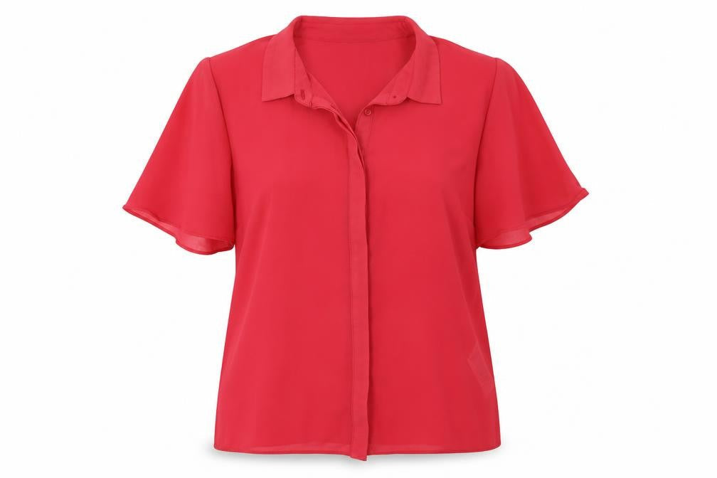 Womens UK Size 10 New Look Pink Basic Button-Up