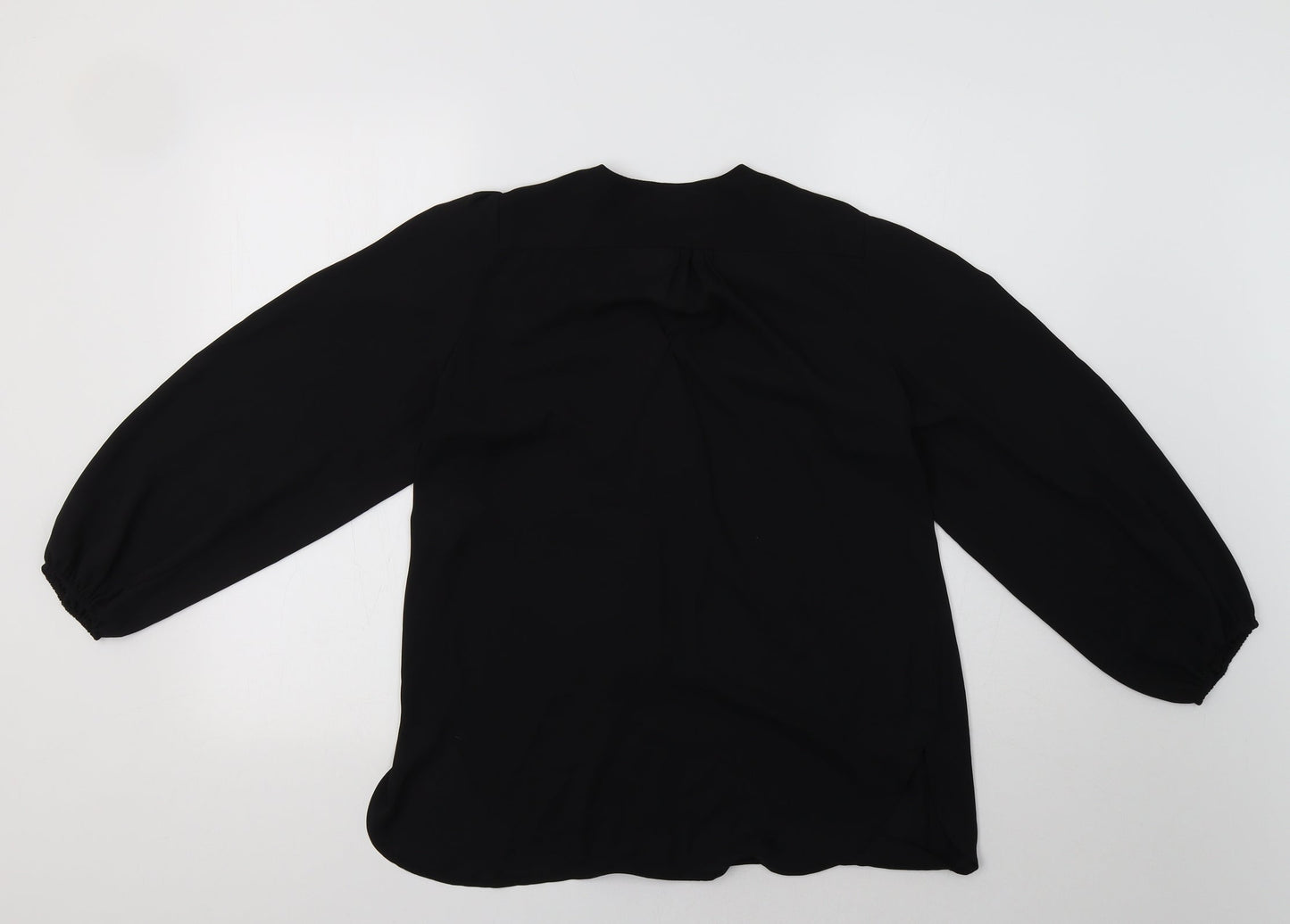 Forever Unique Womens Black   Basic Blouse Size S