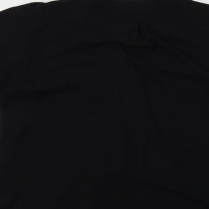 Forever Unique Womens Black   Basic Blouse Size S