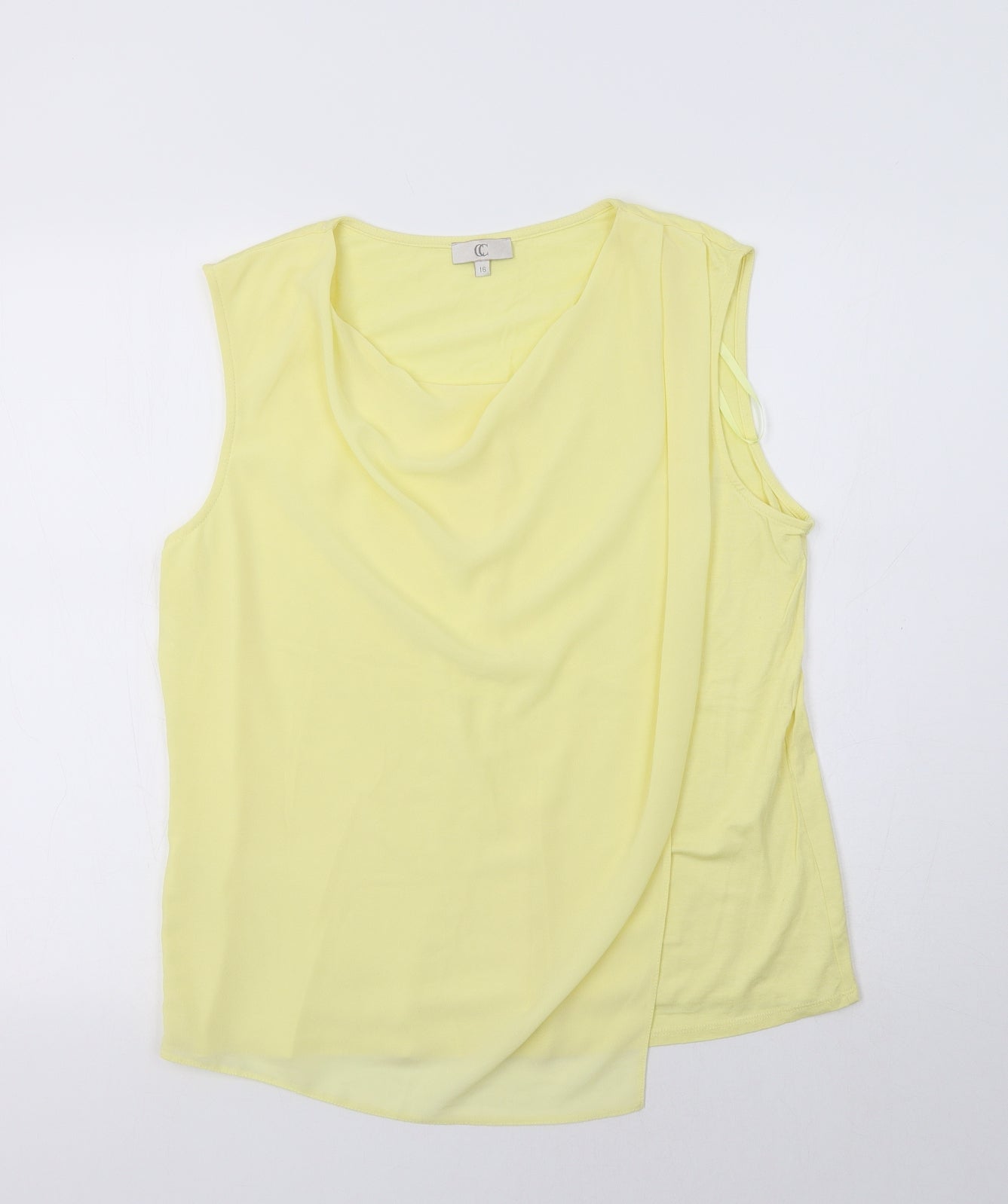 CC Womens Yellow   Basic Tank Size 16