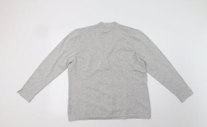 Womens UK Size L Marble Grey Pullover Jumper