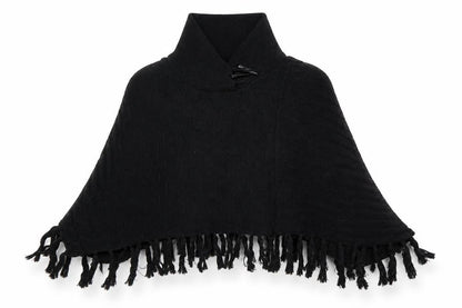 Front view of b. young women’s black shrug jumper one size