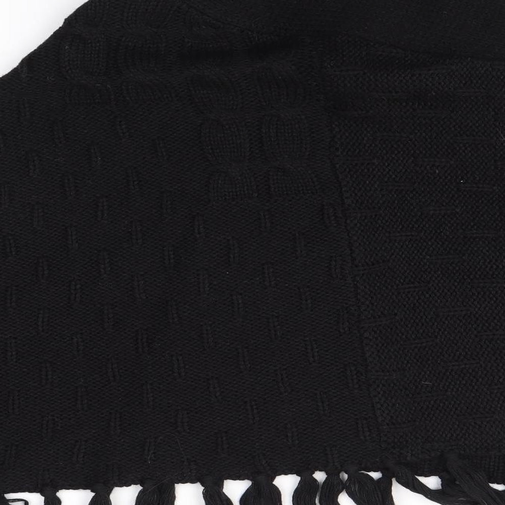 Brand and care label for b. young women’s black shrug jumper one size