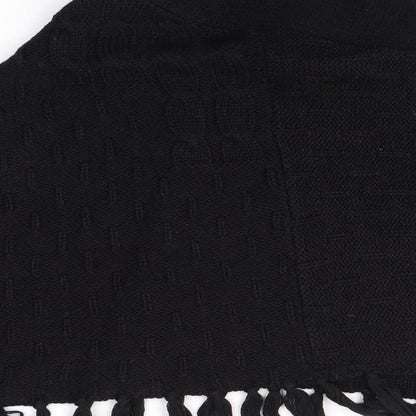 Brand and care label for b. young women’s black shrug jumper one size