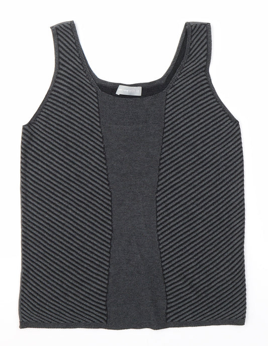 M&S Womens Grey   Basic Blouse Size 12